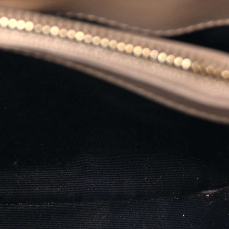Saint Laurent Calfskin Y Quilted Monogram Small Loulou Chain Satchel Dark Beige Image 4