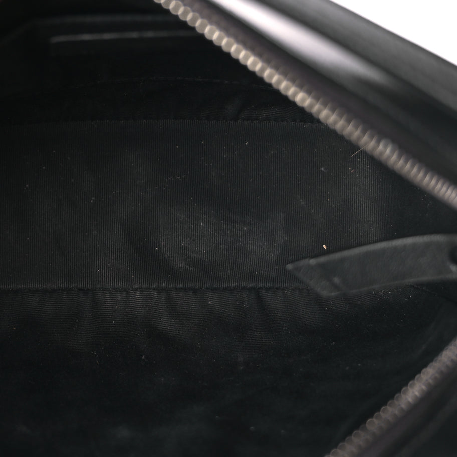 Saint Laurent Calfskin Matelasse Monogram Monochrome Lou Camera Bag Black Image 4