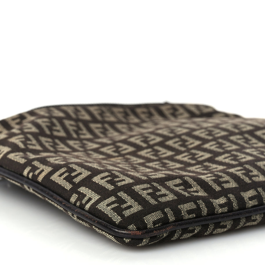 Fendi Zucchino Vitello Crossbody Brown Image 7