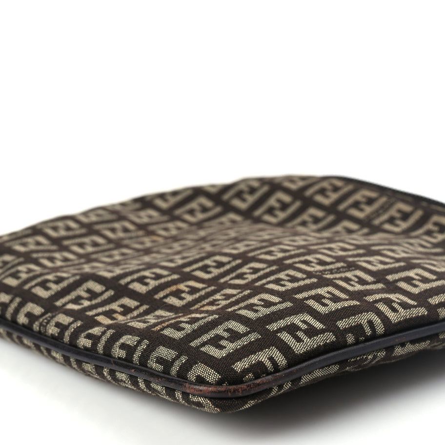 Fendi Zucchino Vitello Crossbody Brown Image 8