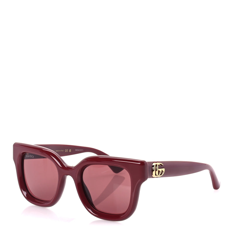  Gucci Acetate Round Sunglasses GG1828S  Burgundy