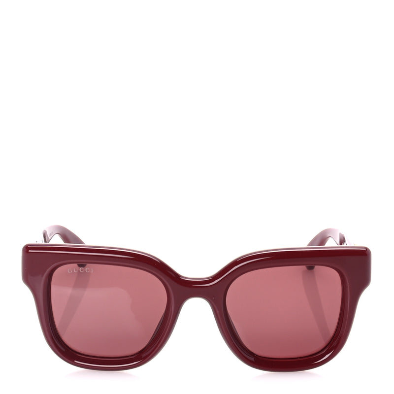 Gucci Acetate Round Sunglasses GG1828S  Burgundy