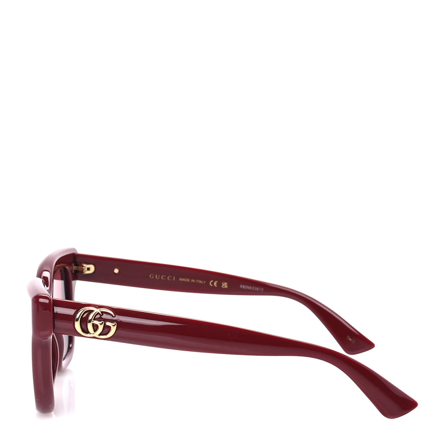 Gucci Acetate Round Sunglasses GG1828S  Burgundy Image 3
