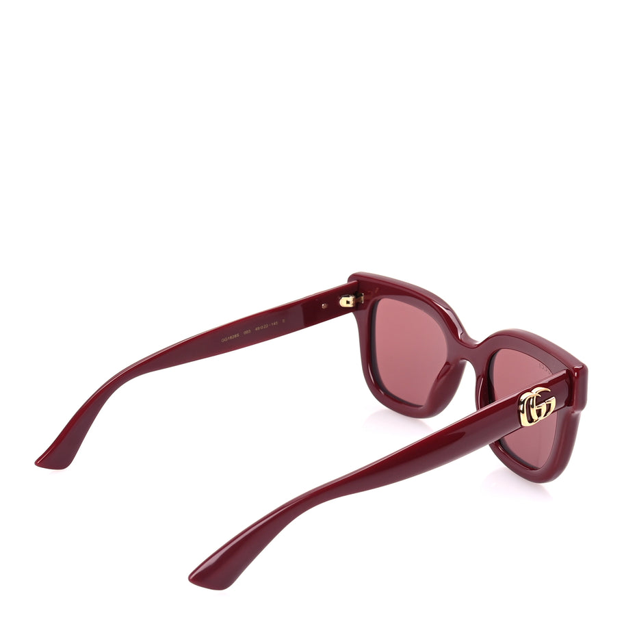 Gucci Acetate Round Sunglasses GG1828S  Burgundy Image 4