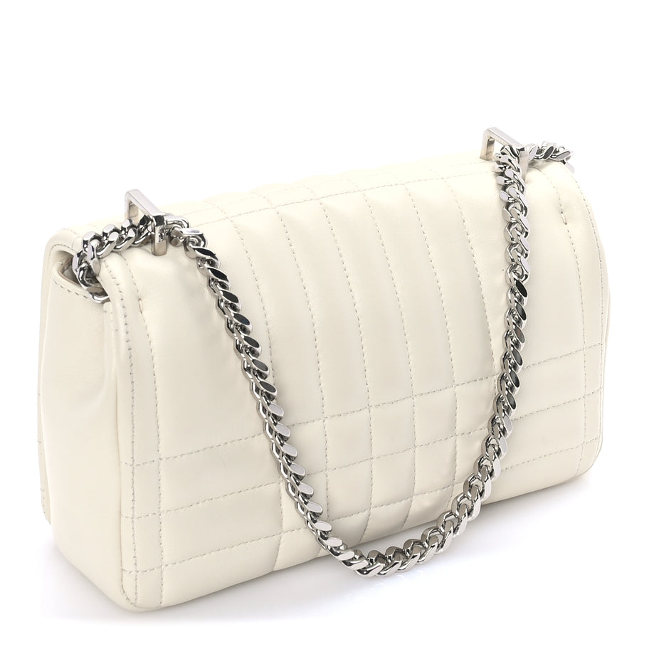 Burberry Lambskin Quilted Small Lola Bag Pale Vanilla Image 2