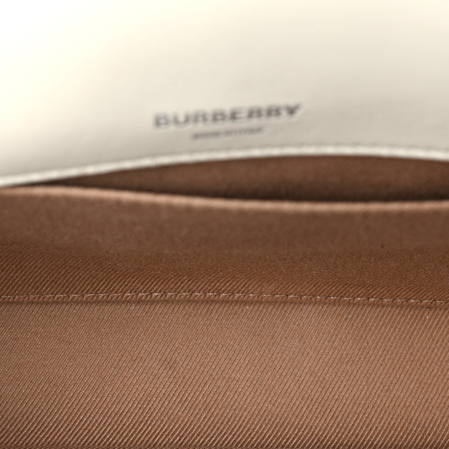 Burberry Lambskin Quilted Small Lola Bag Pale Vanilla Image 5
