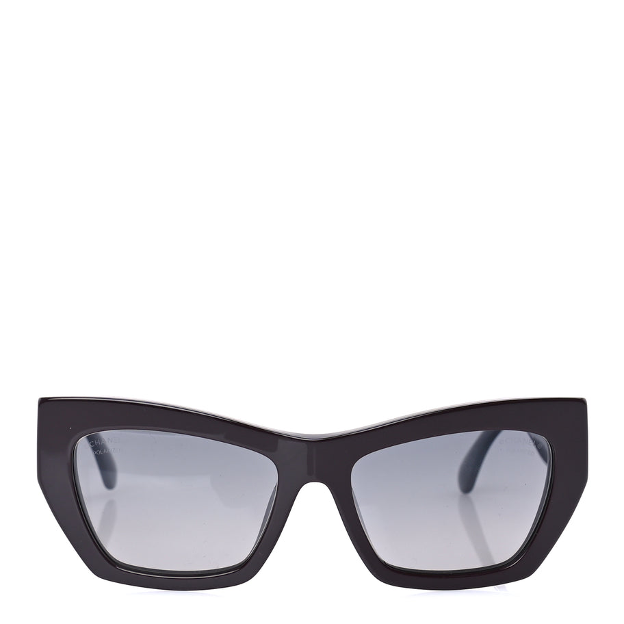 Chanel Acetate Cat Eye Sunglasses 5527 Purple Image 2