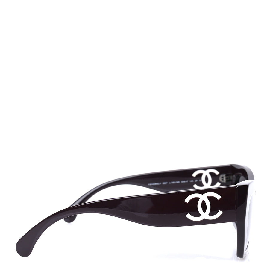 Chanel Acetate Cat Eye Sunglasses 5527 Purple Image 3
