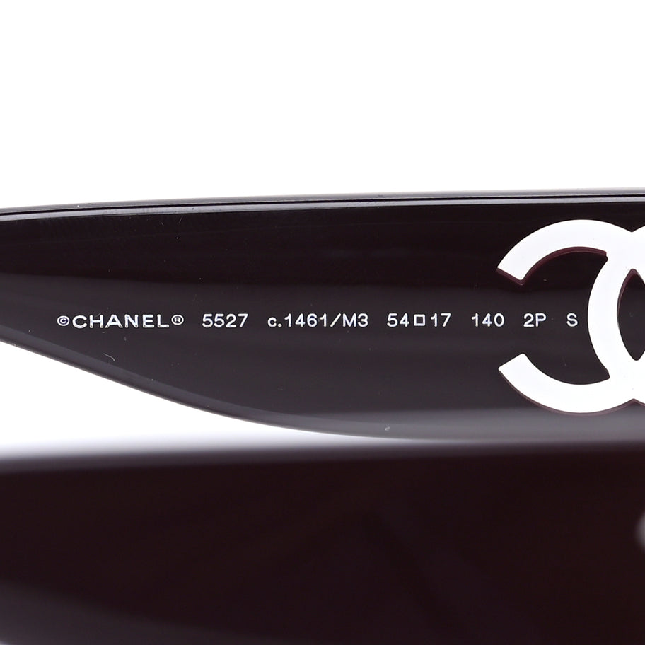 Chanel Acetate Cat Eye Sunglasses 5527 Purple Image 5