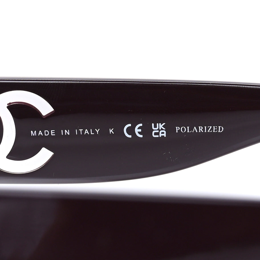 Chanel Acetate Cat Eye Sunglasses 5527 Purple Image 6