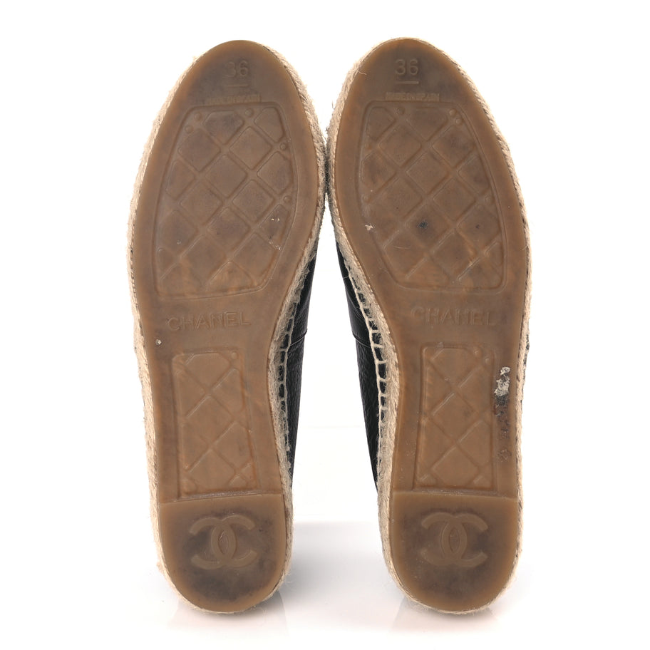 Chanel Calfskin CC Espadrilles Black Image 6