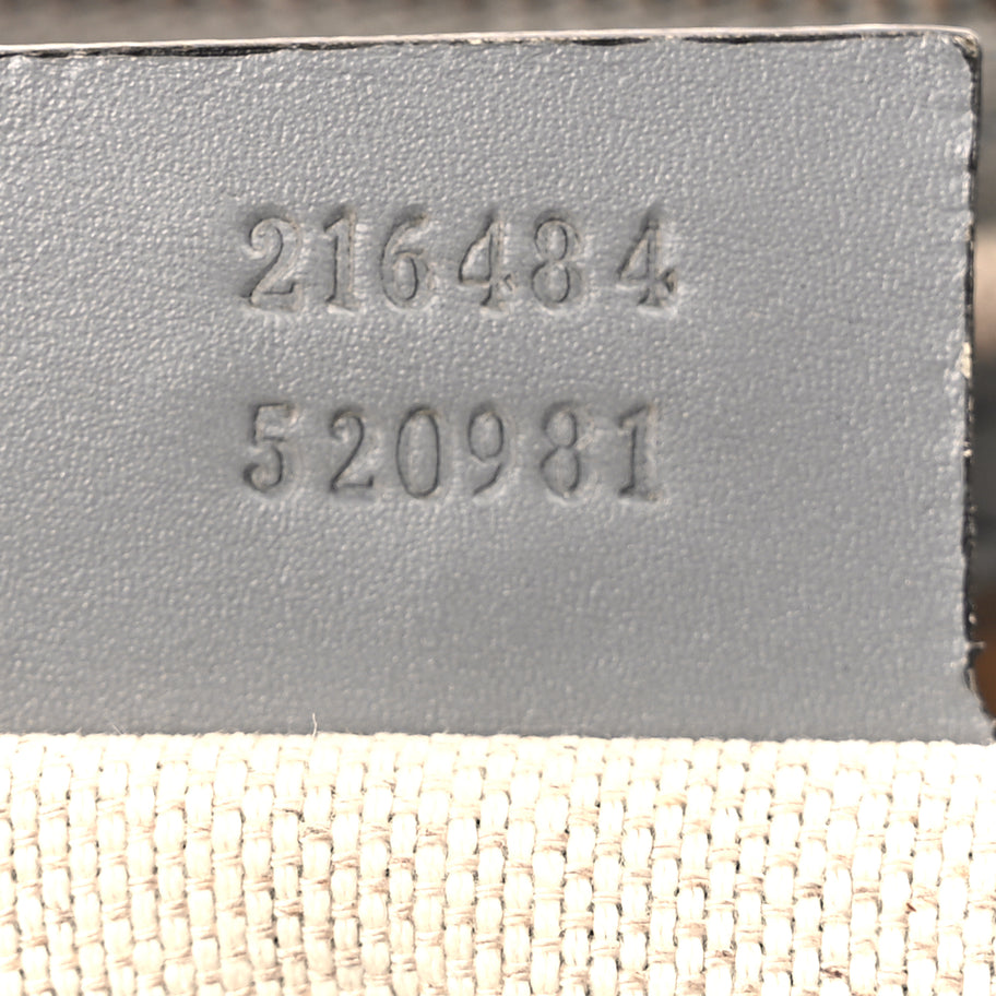 Gucci GG Supreme Monogram Selleria Calfskin Medium Carry On Duffle Bag Beige Grey Image 6