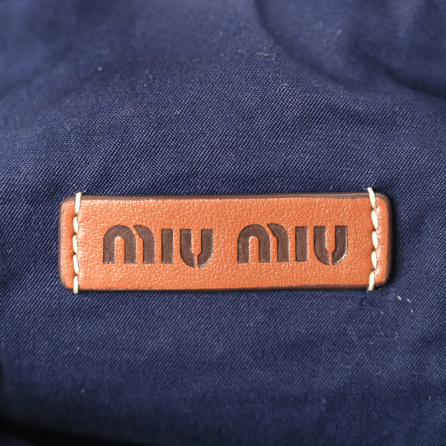 Miu Miu Fabric Crochet Pouch Multicolor Image 5