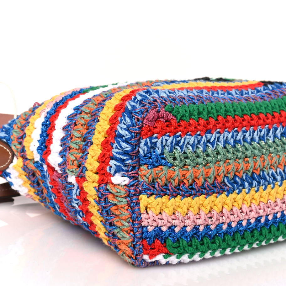 Miu Miu Fabric Crochet Pouch Multicolor Image 7