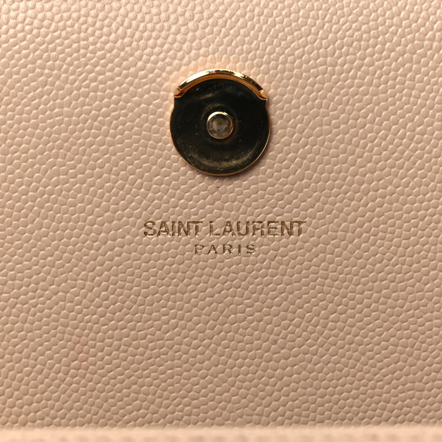Saint Laurent Grain De Poudre Small Monogram Kate Satchel  Nude Powder Image 5
