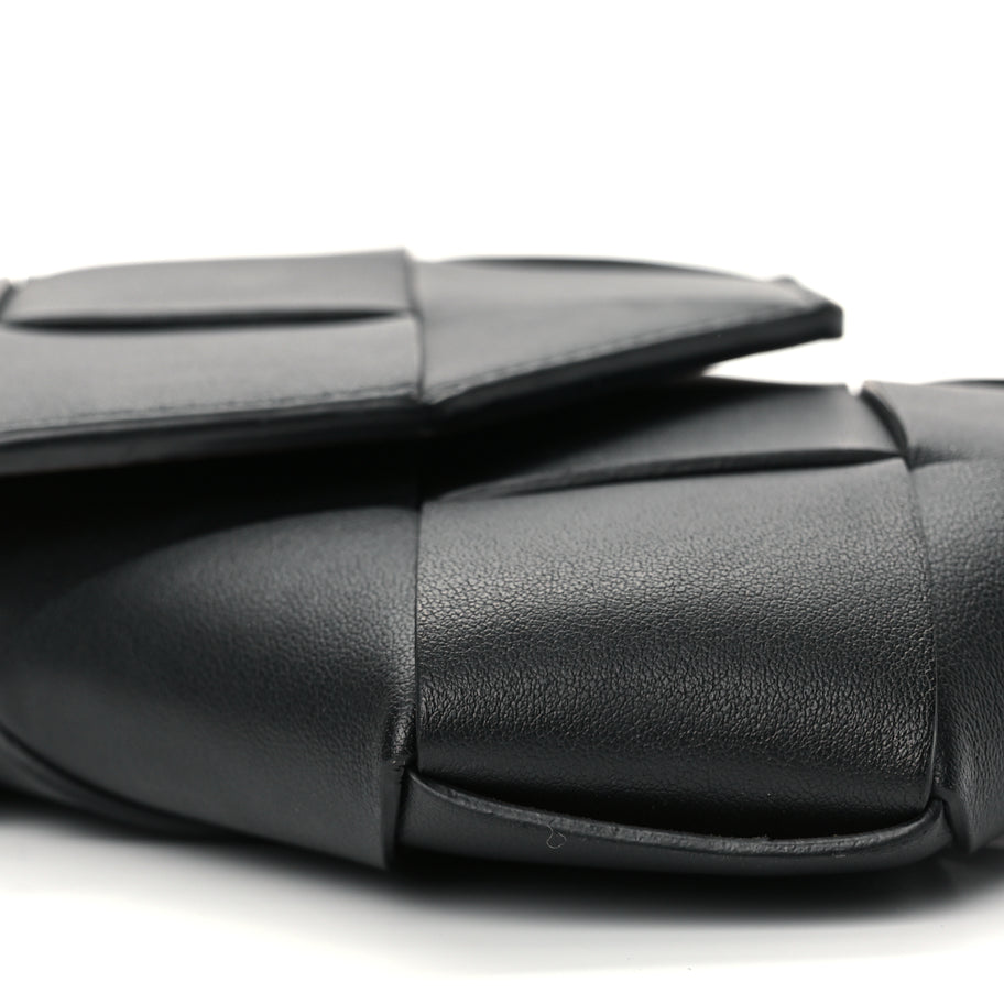 Bottega Veneta Calfskin Intreccio Diago Phone Pouch Black Pinecone Black Pinecone Image 7