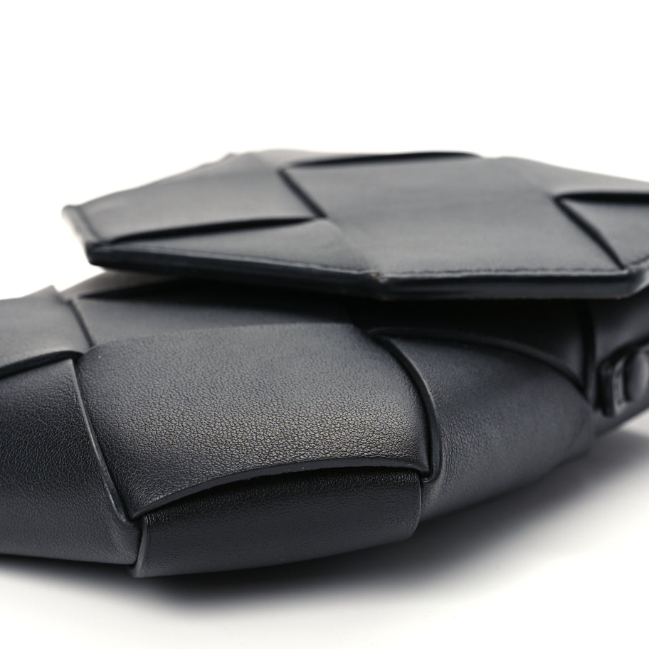 Bottega Veneta Calfskin Intreccio Diago Phone Pouch Black Pinecone Black Pinecone Image 8