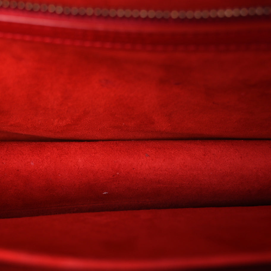 Christian Dior Calfskin Studded Medium Diorama Flap Bag Red Red Image 4
