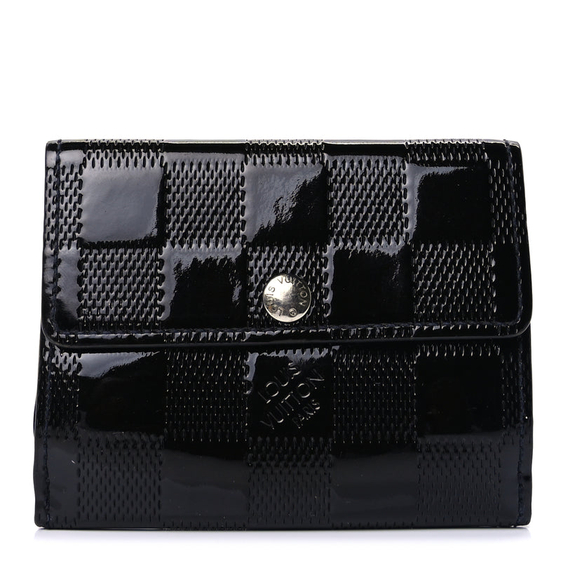  Louis Vuitton Damier Vernis Ludlow Wallet Black