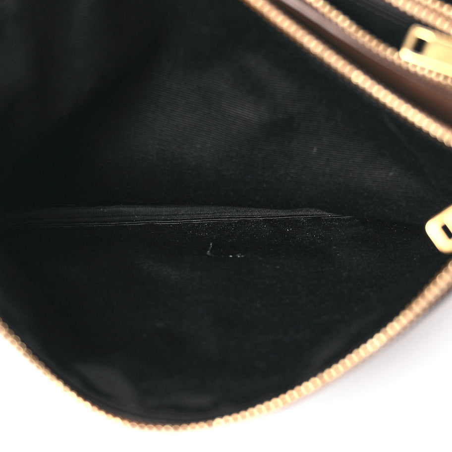 Celine Lambskin Large Trio Crossbody Bag Brown Image 4