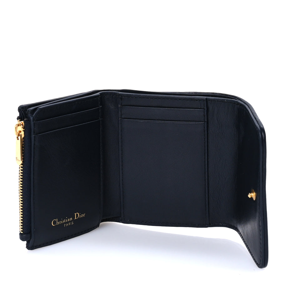 Christian Dior Oblique 30 Montaigne Lotus Wallet Blue Image 6