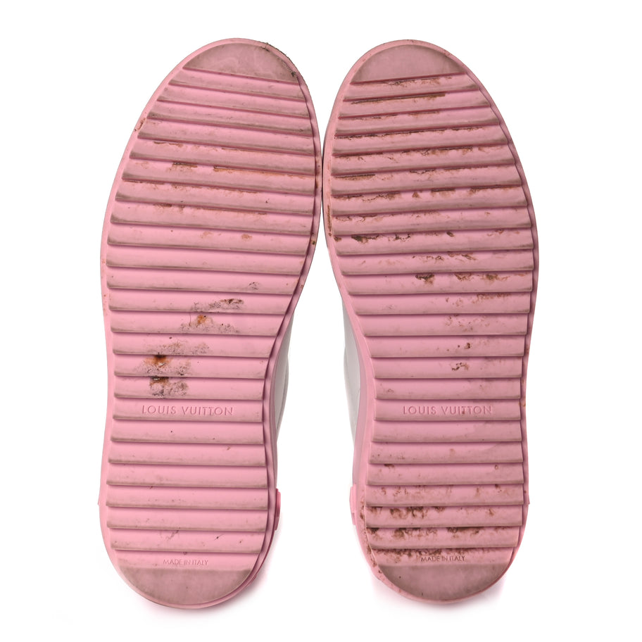 Louis Vuitton Monogram Time Out Sneakers 36 White Pink Image 5