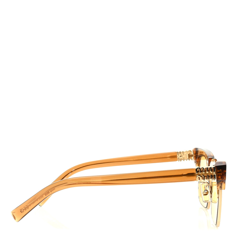Miu Miu Acetate Square SMU10Z Sunglasses  Transparent Caramel Image 4