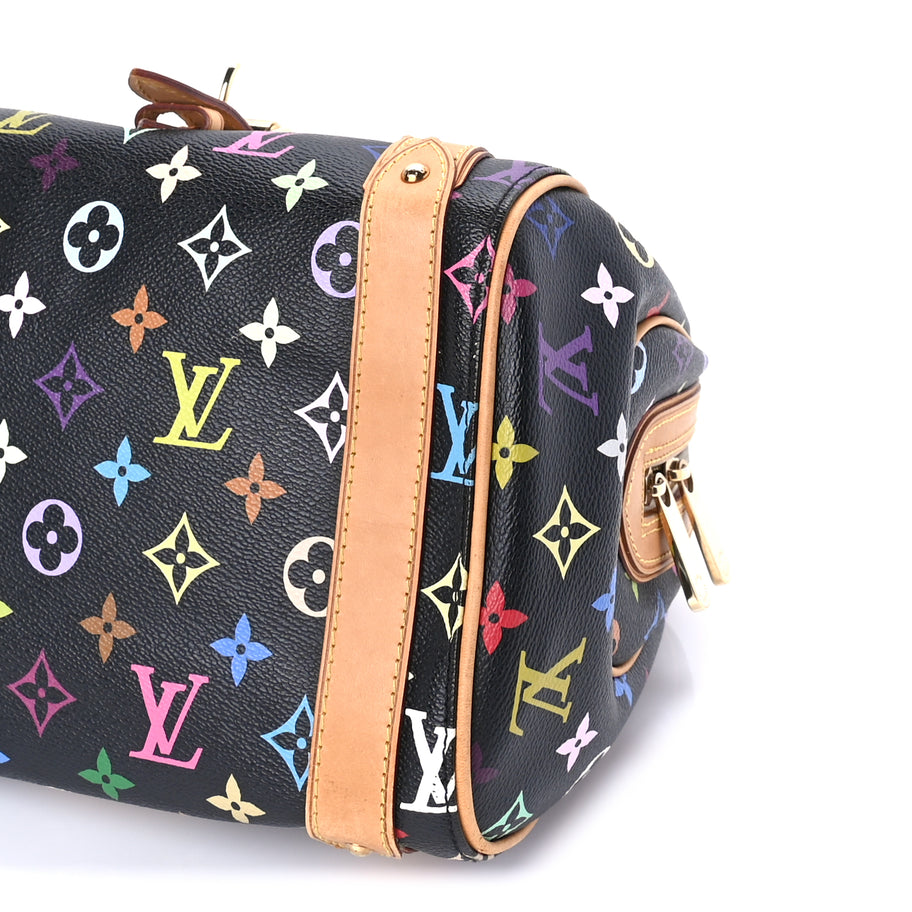 Louis Vuitton Louis Vuitton Monogram Multicolor Priscilla Black Black Image 8