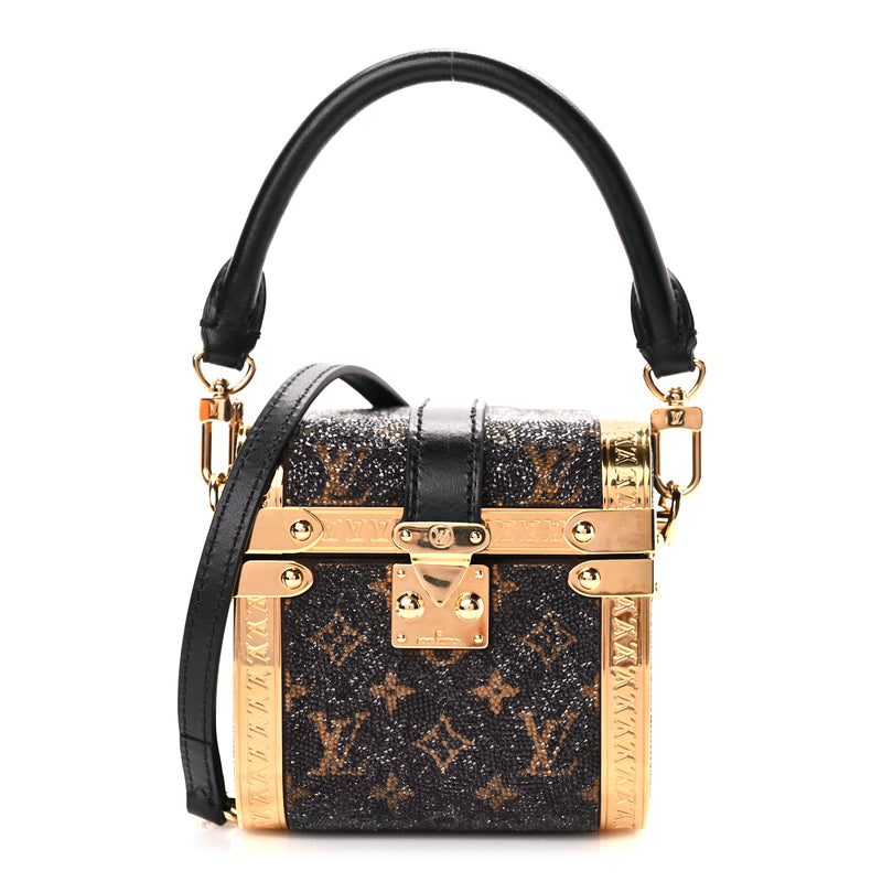  Louis Vuitton Satin Crystal Monogram Treasure Box