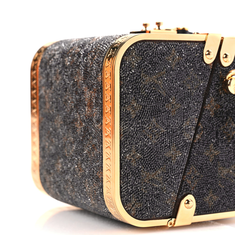 Louis Vuitton Satin Crystal Monogram Treasure Box Image 8