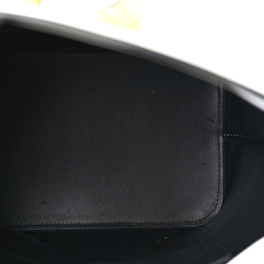 Versace Vitello Large Virtus Bucket Bag Optical White Image 4