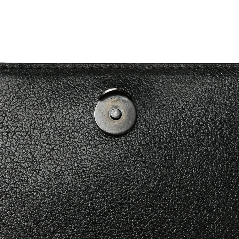 Prada Glace Calfskin Studded Crossbody Black White Image 9