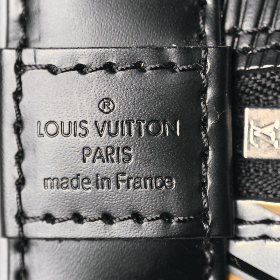 Louis Vuitton Epi Chain Flower Alma BB Black Image 5