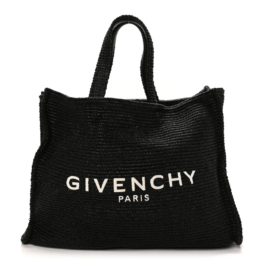 Givenchy Raffia Medium G Tote Black Image 1
