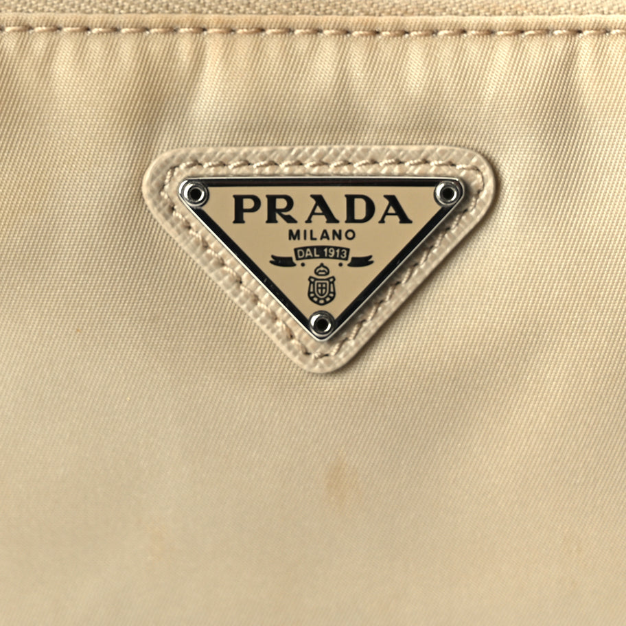 Prada Re-Nylon Vela Pouch Beige Image 6