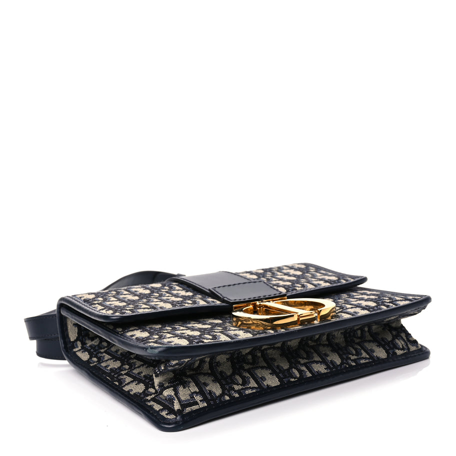 Christian Dior Oblique 30 Montaigne Flap Bag Blue Image 3