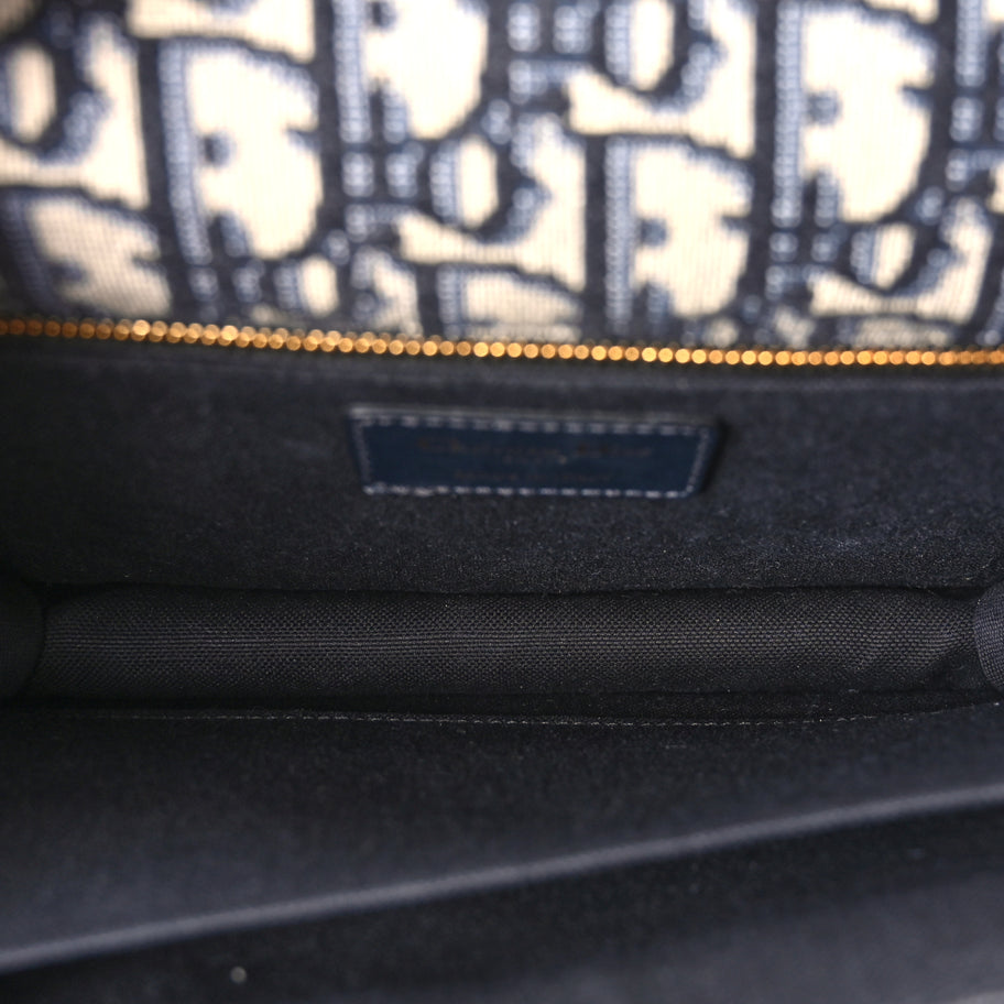 Christian Dior Oblique 30 Montaigne Flap Bag Blue Image 4