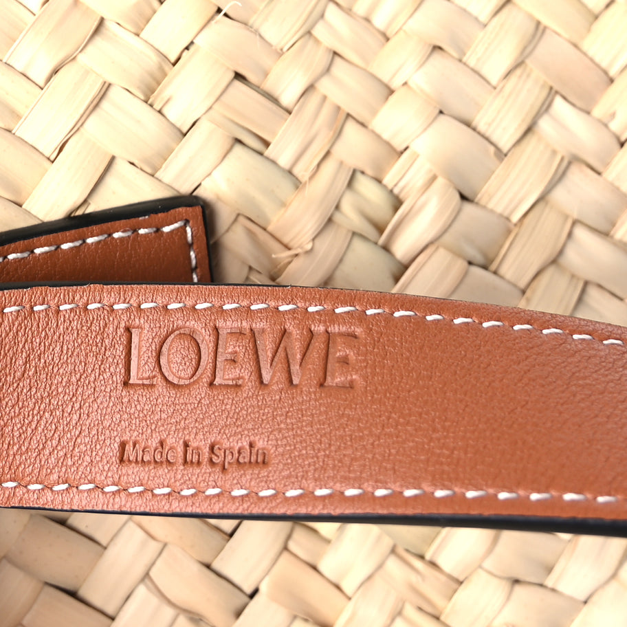 Loewe Raffia Large Basket Tote Bag Natural Tan Image 5