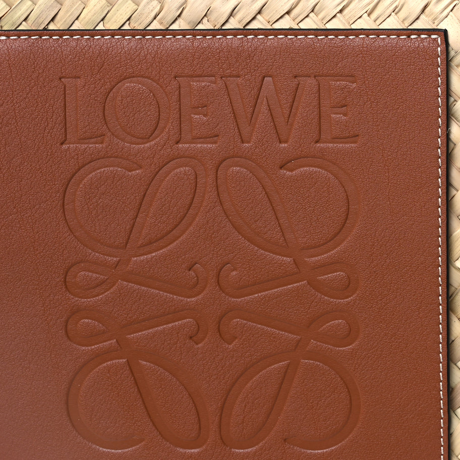 Loewe Raffia Large Basket Tote Bag Natural Tan Image 6