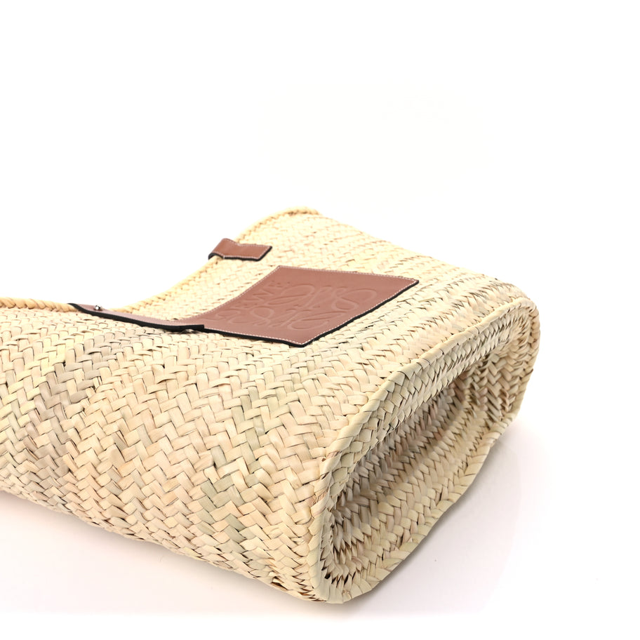 Loewe Raffia Large Basket Tote Bag Natural Tan Image 7