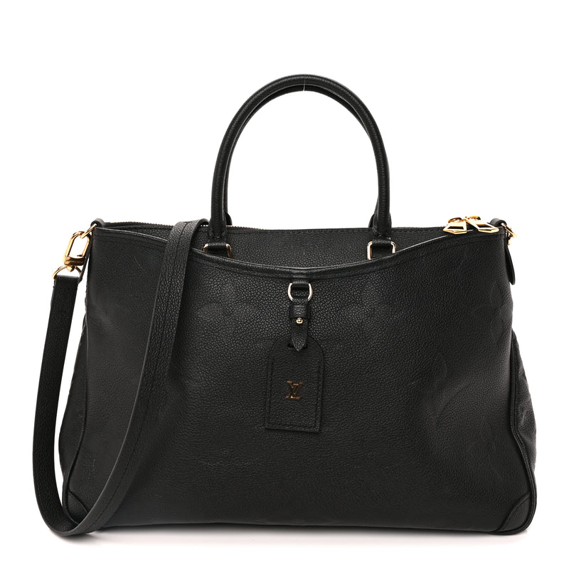  Louis Vuitton Empreinte Monogram Giant Trianon MM Black