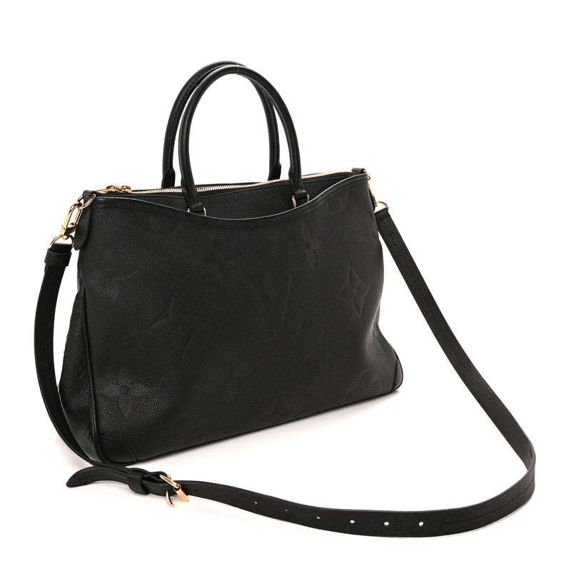  Louis Vuitton Empreinte Monogram Giant Trianon MM Black