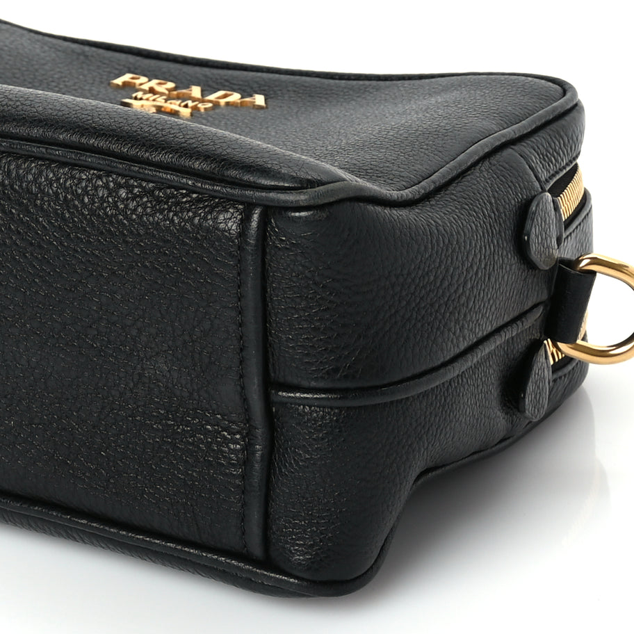 Prada Vitello Phenix Camera Bag Black Image 8