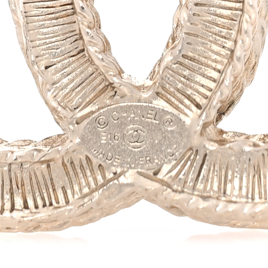 Chanel Pearl CC Brooch  Gold Image 4