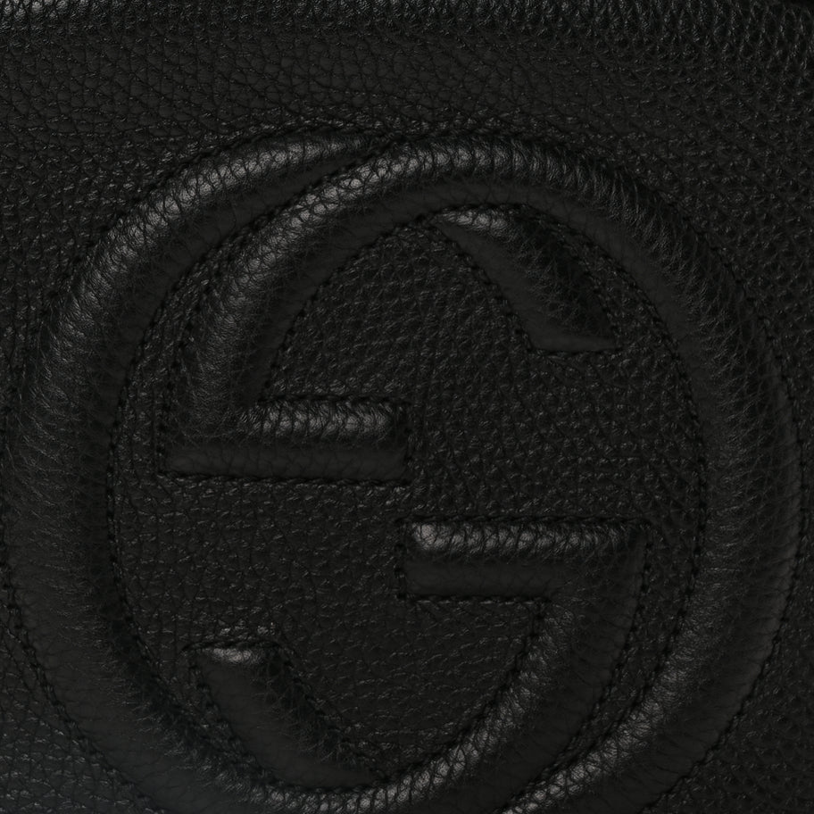 Gucci Pebbled Calfskin Small Soho Disco Bag Black Image 6