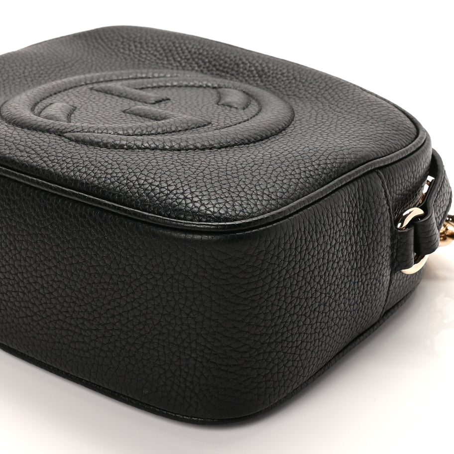 Gucci Pebbled Calfskin Small Soho Disco Bag Black Image 8