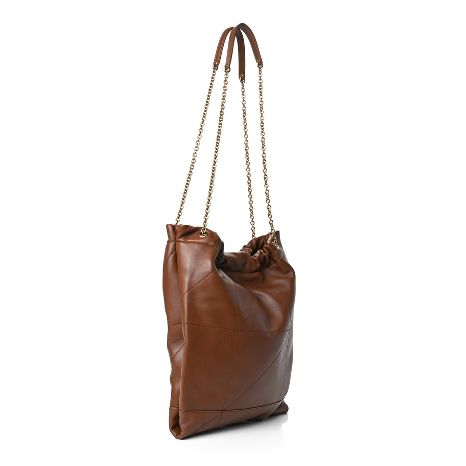 Saint Laurent Lambskin Matelasse Monogram Large Jamie 4.3 Pochon Light Fox Image 3