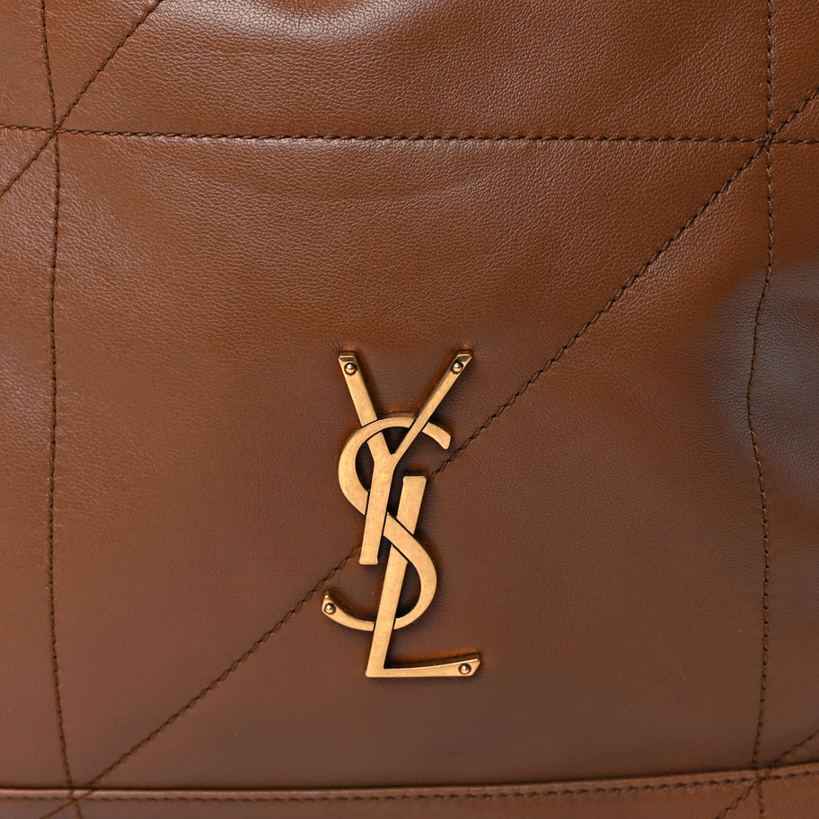 Saint Laurent Lambskin Matelasse Monogram Large Jamie 4.3 Pochon Light Fox Image 8