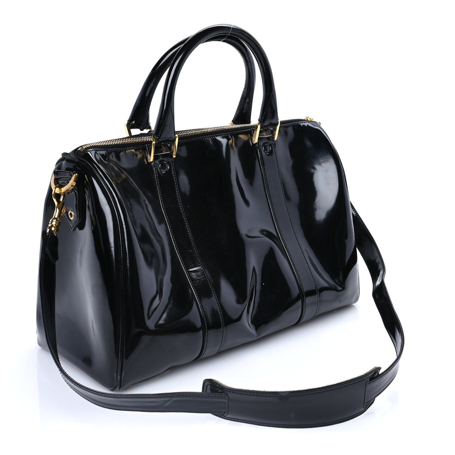 Chanel Patent Timeless CC Duffel Bag  Black Image 2