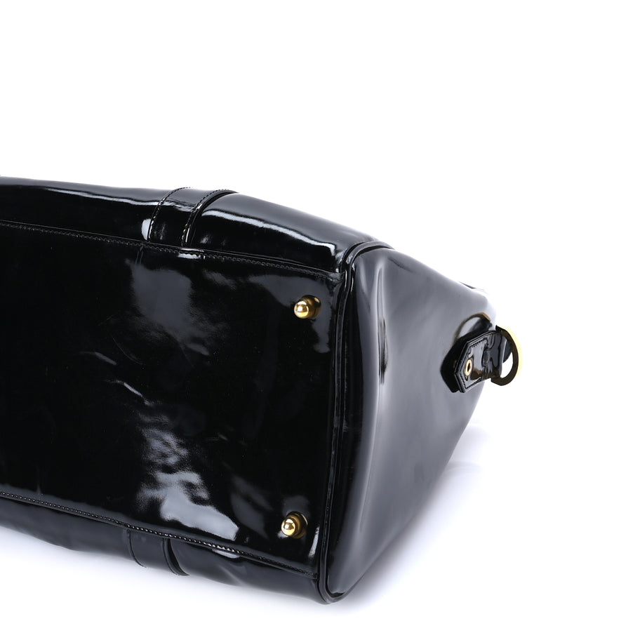 Chanel Patent Timeless CC Duffel Bag  Black Image 8
